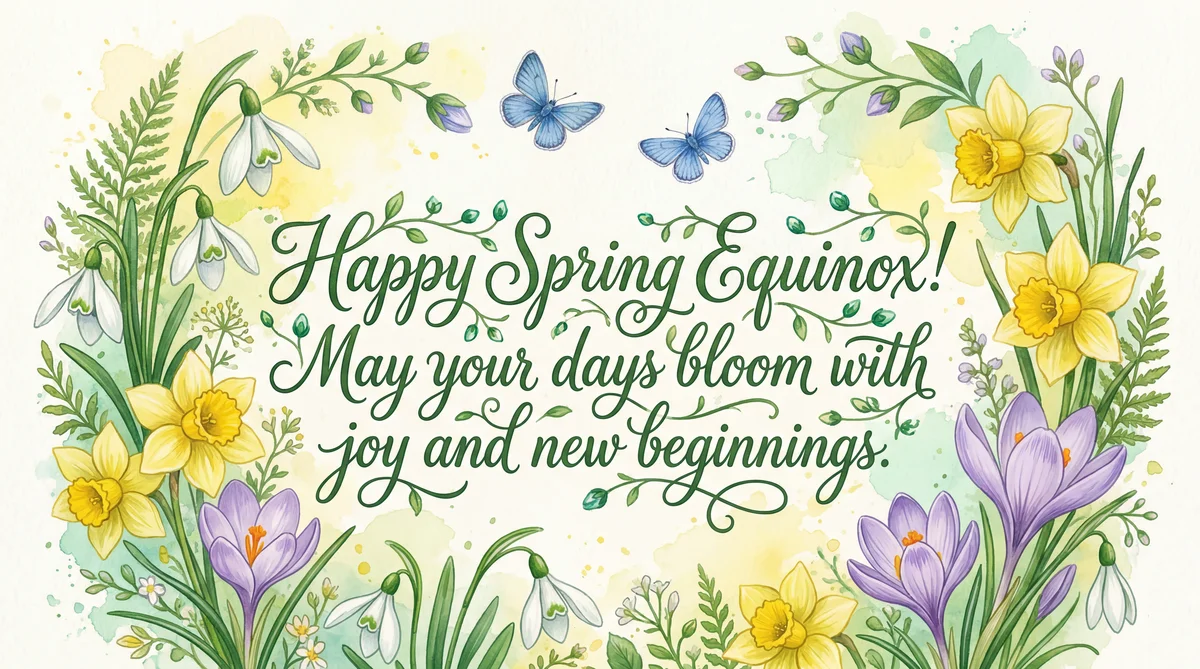 Happy Spring Equinox to a wonderful friend!