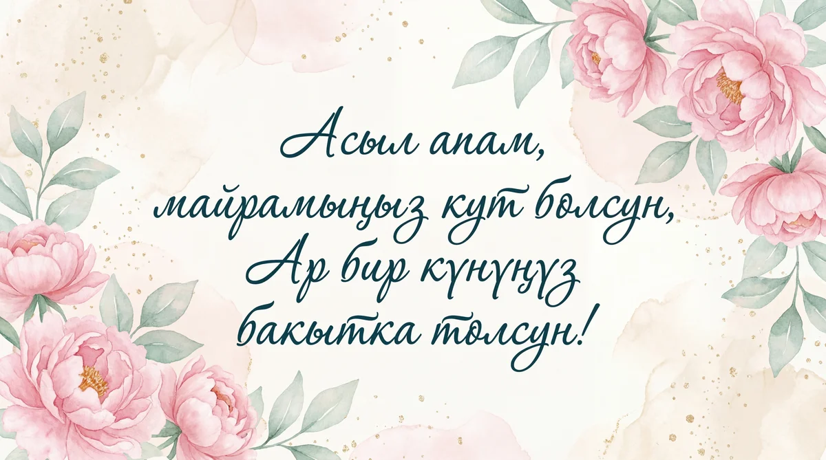 Туулган күнүң менен куттуктайм, апа!