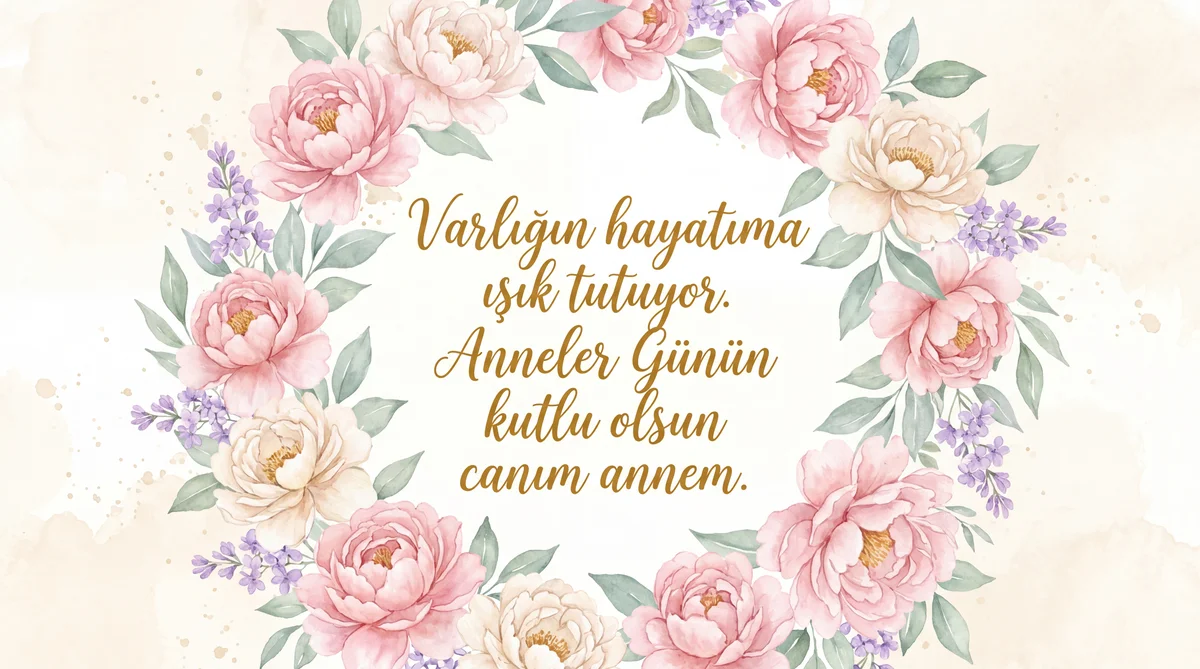 Anneye Anneler Günü kartı mesajı