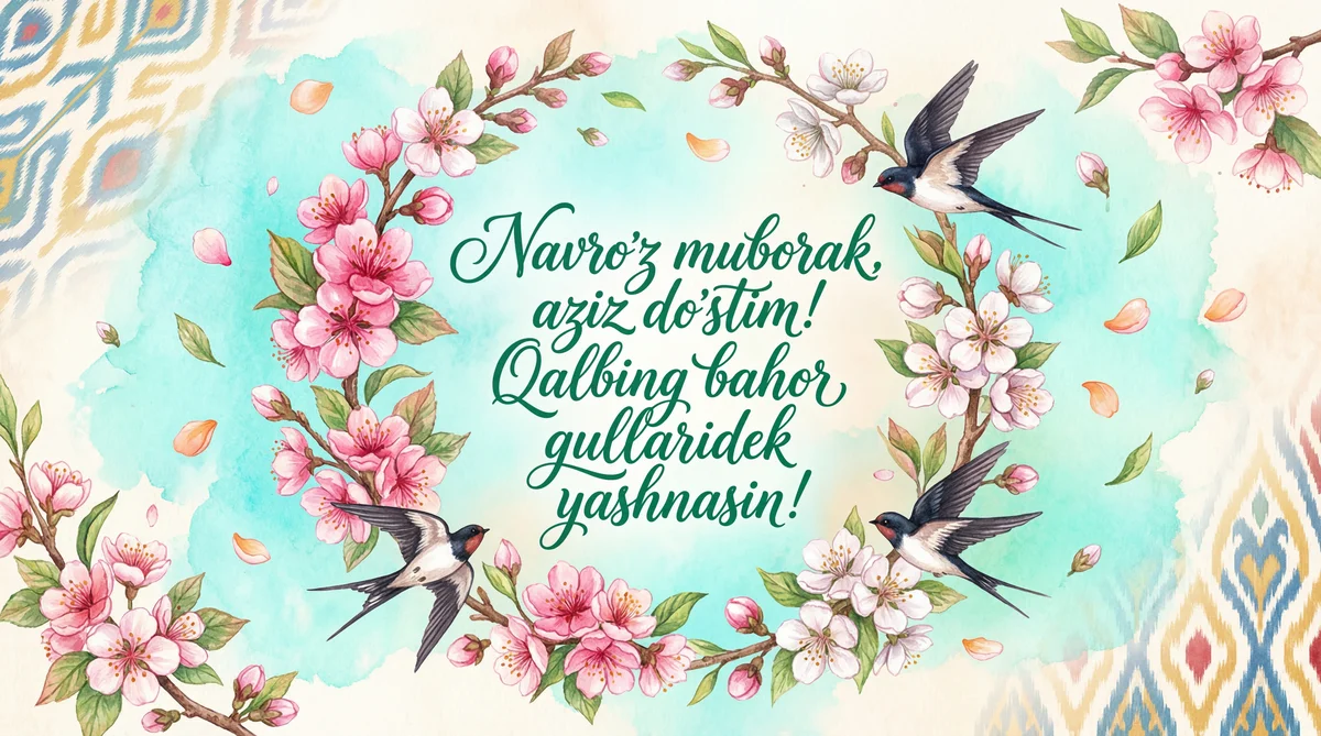 Aziz do'stimga Navro'z bayrami tabrigi