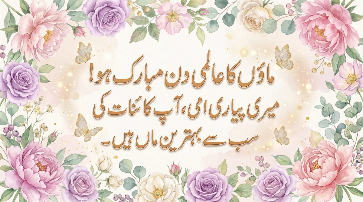 ماؤں کے دن کی مبارکباد، میری پیاری امی