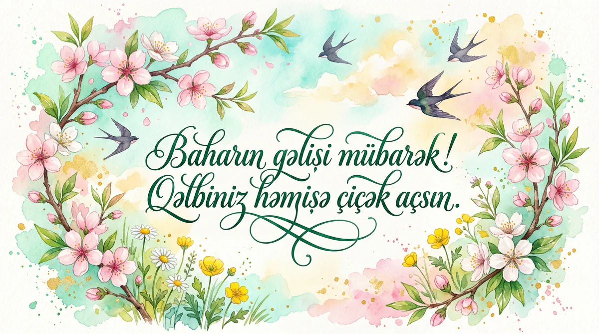 Bahar gəlişi münasibətilə təbrik
