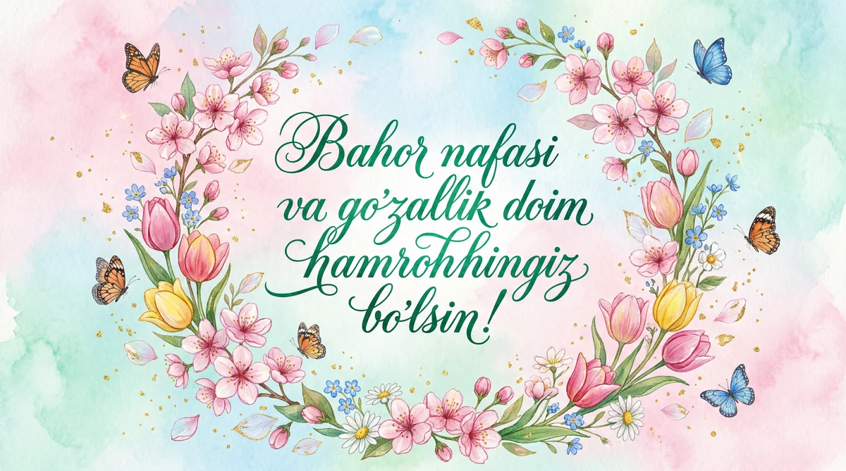 Go'zal bahor bayrami uchun tabrik