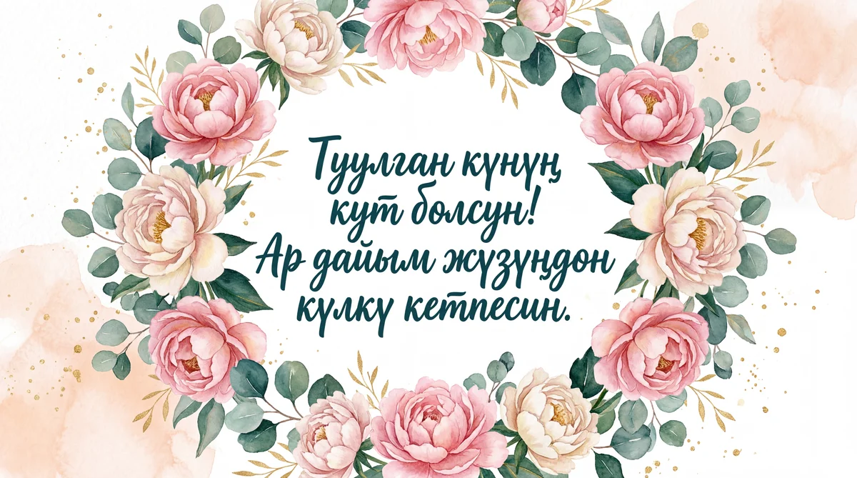 Туулган күнүң менен куттуктайм