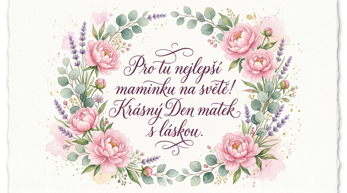 Přání k Den matek pro tu nejlepší maminku