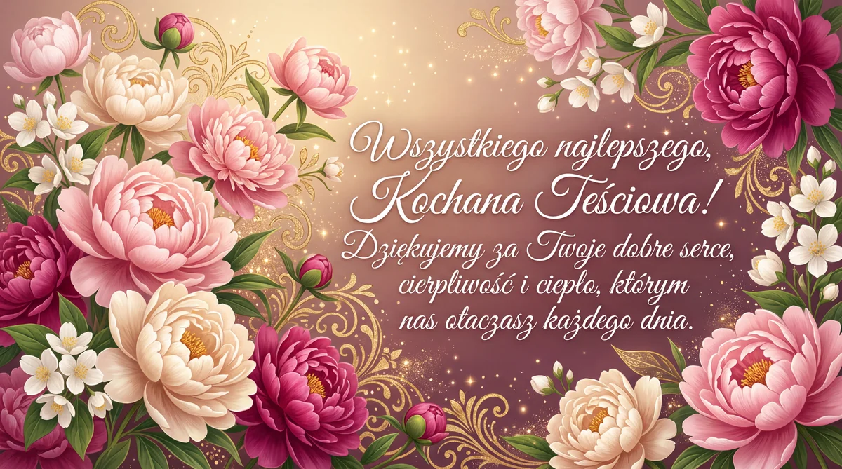 kartka z życzeniami na Dzień Teściowej