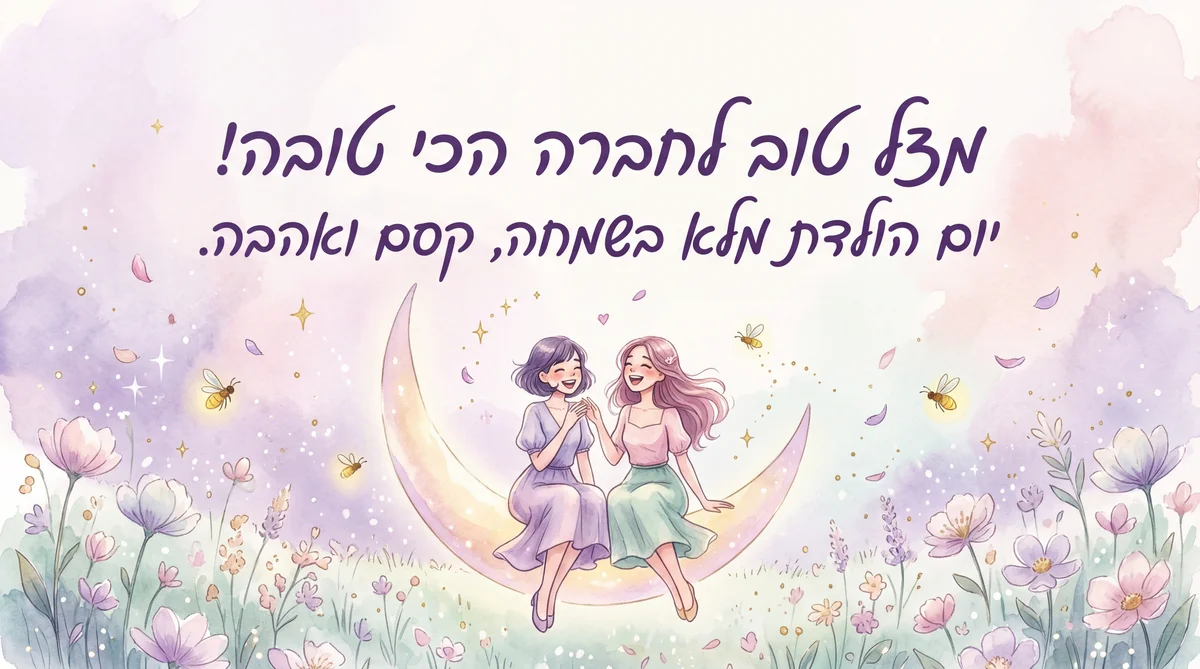 ברכות יום הולדת לחברה הטובה ביותר