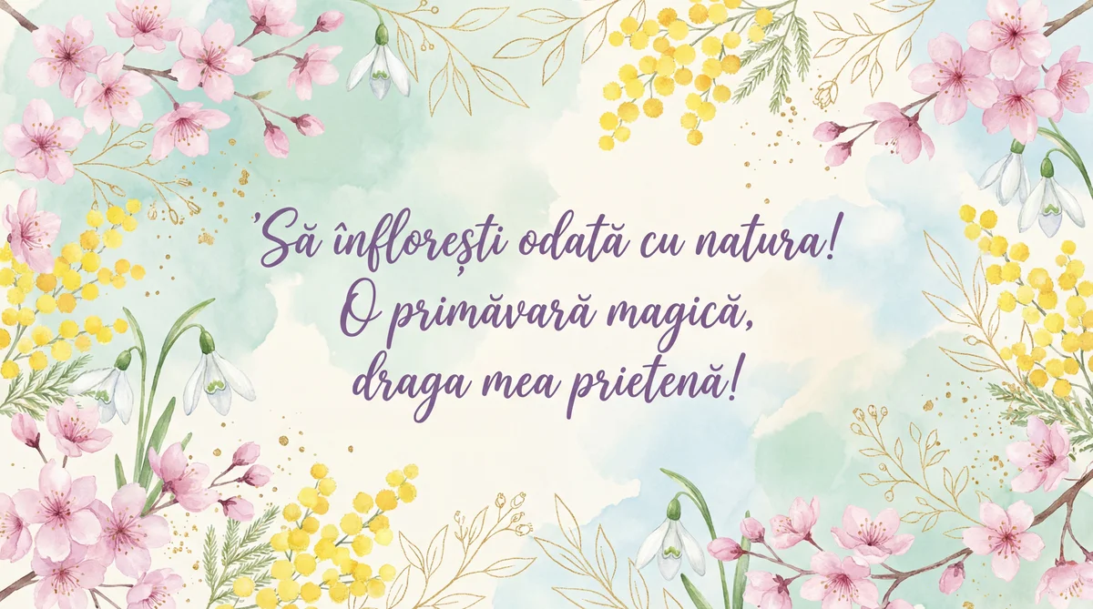 felicitări de primăvară pentru o prietenă dragă