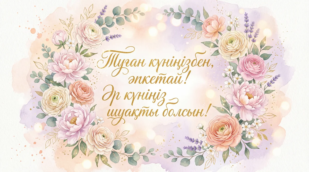 Әпкеме туған күнімен құттықтау