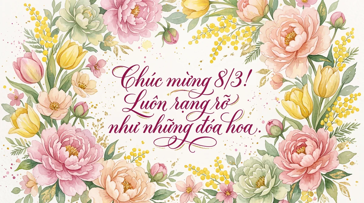 Lời chúc 8/3 ý nghĩa dành tặng phái đẹp