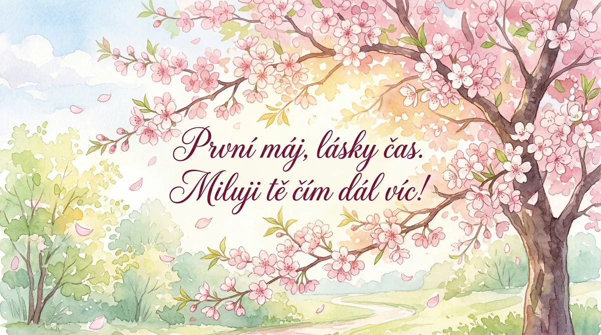 Přání k 1. máji pro milovanou osobu