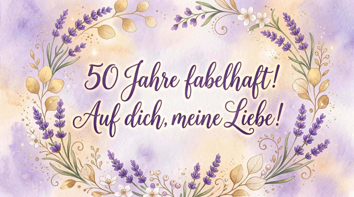 Glückwünsche zum 50. Geburtstag für eine Freundin