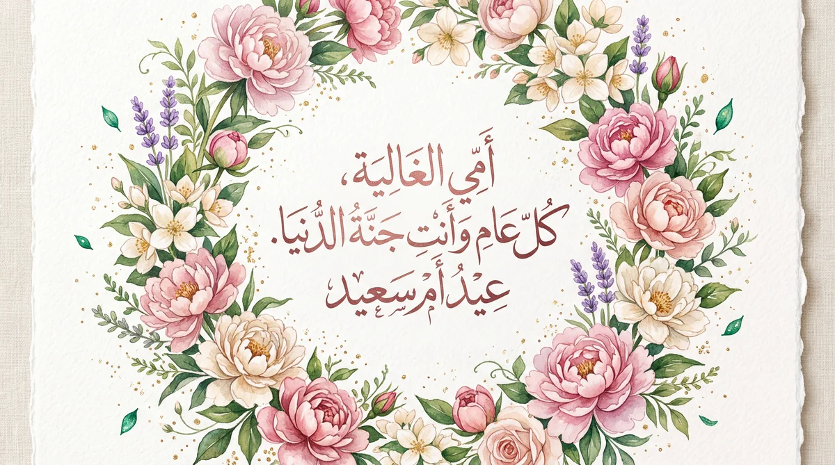 أجمل تهاني عيد الأم لأمي الغالية