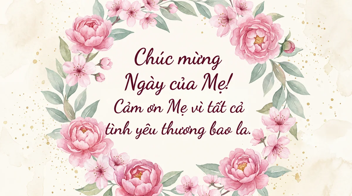 lời chúc Ngày của Mẹ chân thành dành cho mẹ yêu