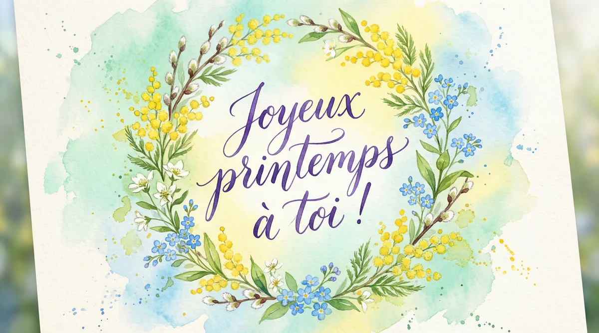 Joyeux printemps à toi !