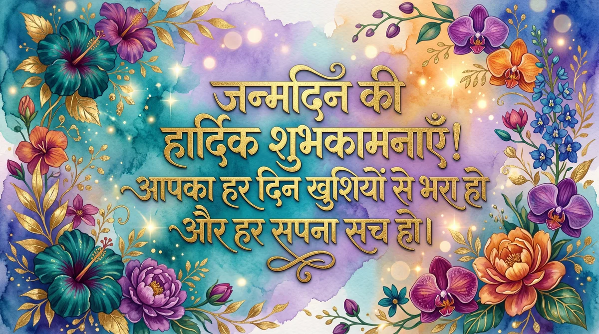 जन्मदिन की हार्दिक शुभकामनाएँ!