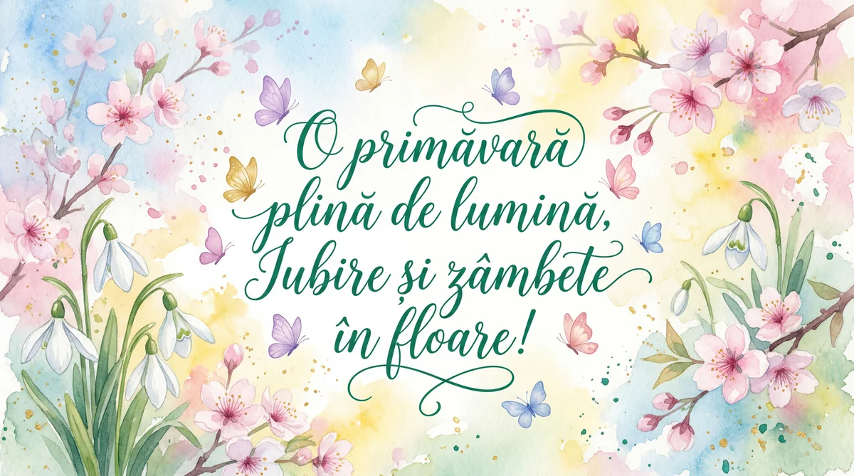 Urări de primăvară pentru cei dragi.