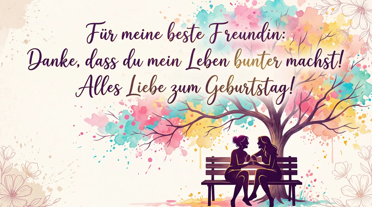 Geburtstagskarte für die beste Freundin