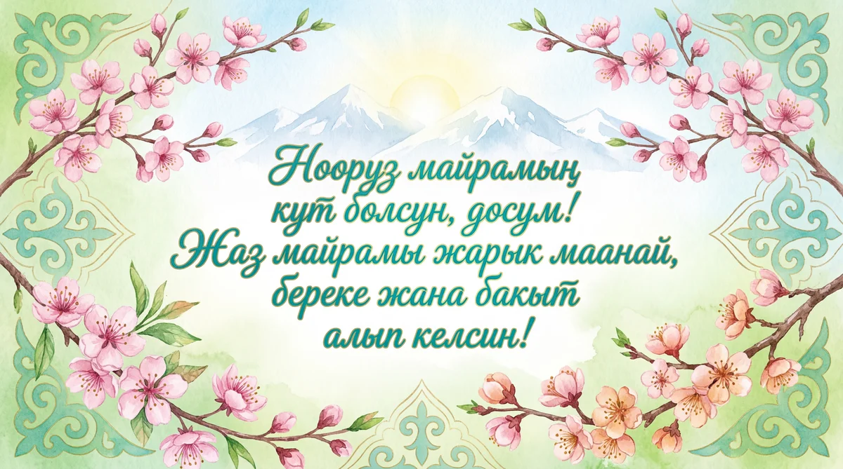 Нооруз майрамың кут болсун, досум!