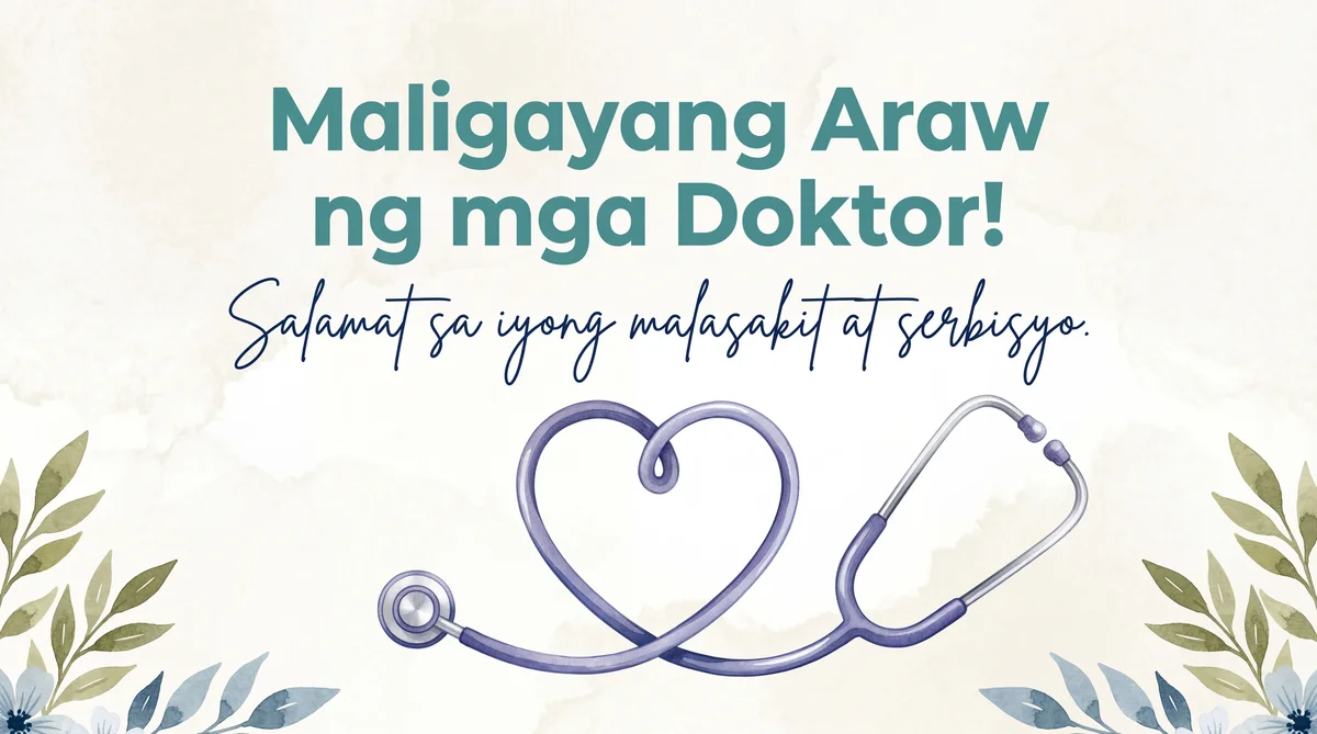 tl: Happy Doctor's Day! Thank you for your amazing work.