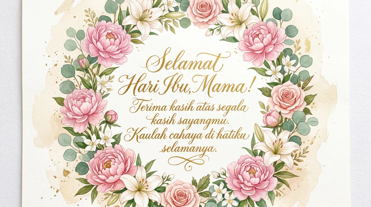 Ucapan Hari Ibu untuk mama tercinta