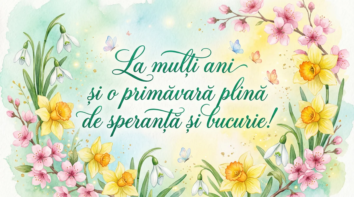 La mulți ani și o primăvară plină de speranță și bucurie!