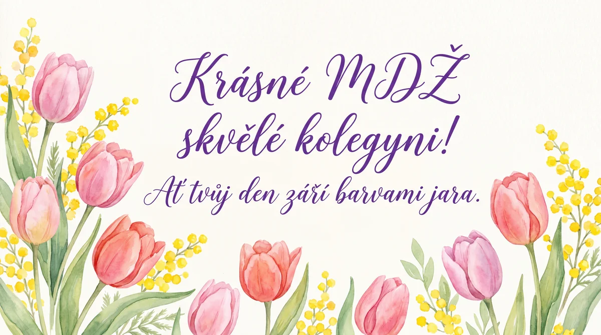 Přání k MDŽ pro kolegyni