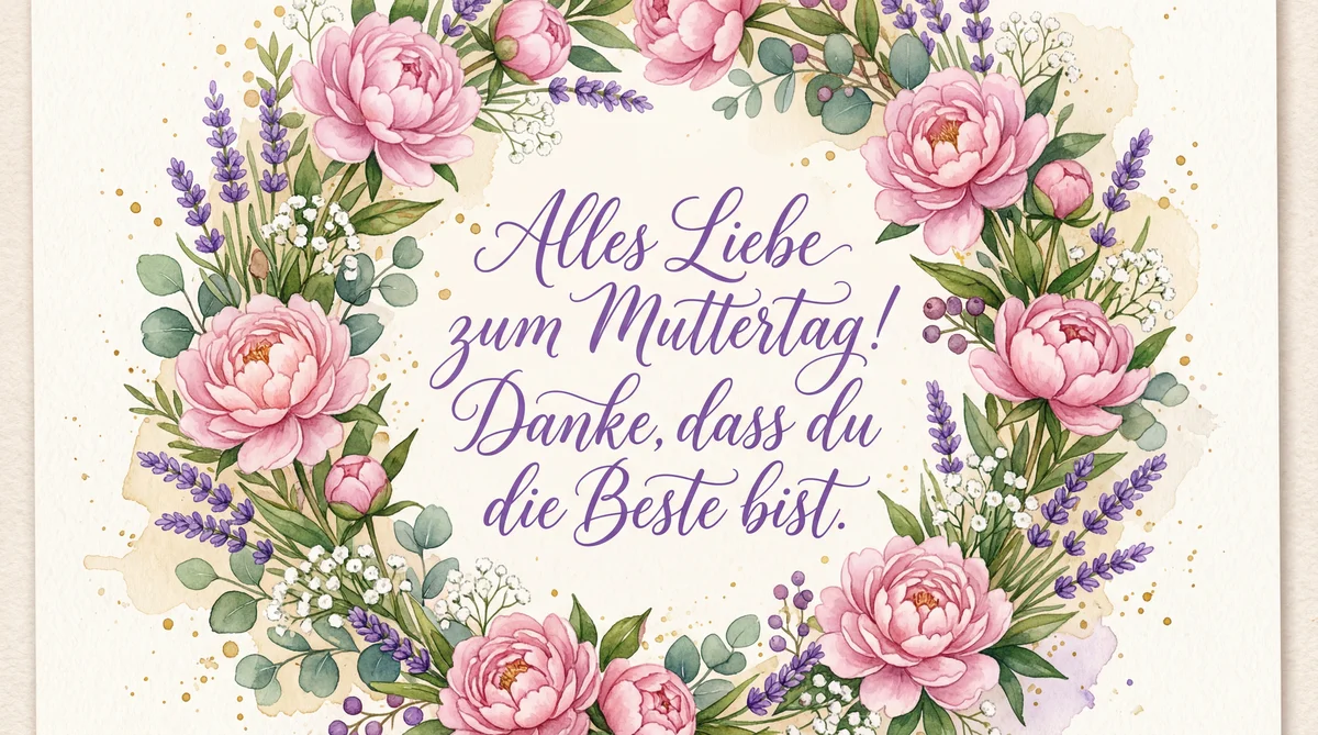 Glückwünsche zum Muttertag für meine liebe Mama