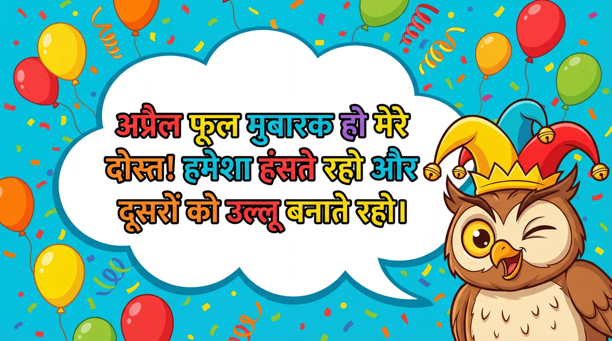 अप्रैल फूल दिवस पर दोस्त को शुभकामना