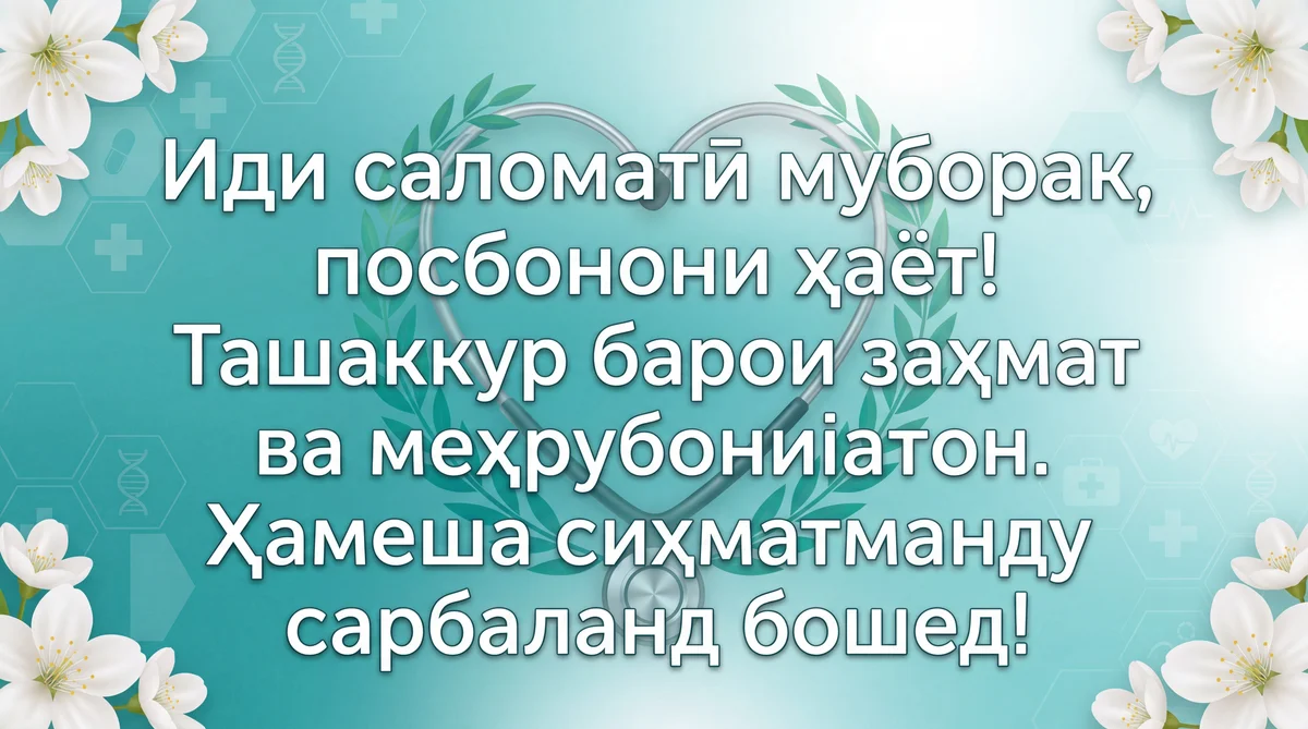 Табрикоти Рӯзи умумиҷаҳонии саломатӣ ба кормандони соҳаи тан...