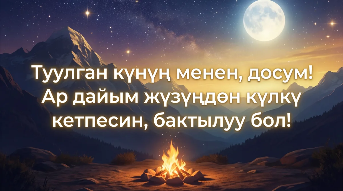 Досумдун туулган күнү менен куттуктайм!