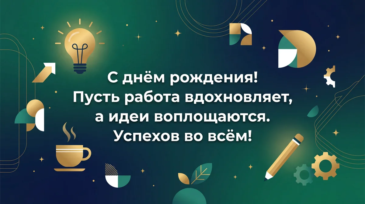 поздравление с днем рождения коллеге