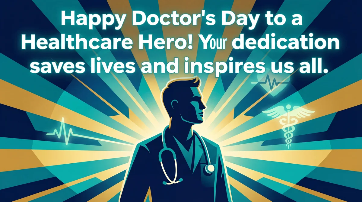 Happy Doctor's Day wishes for a healthcare hero