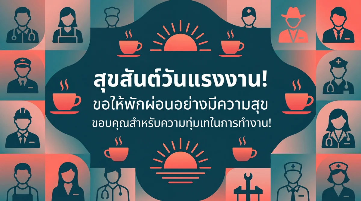 การ์ดอวยพรวันแรงงานสำหรับเพื่อนร่วมงาน
