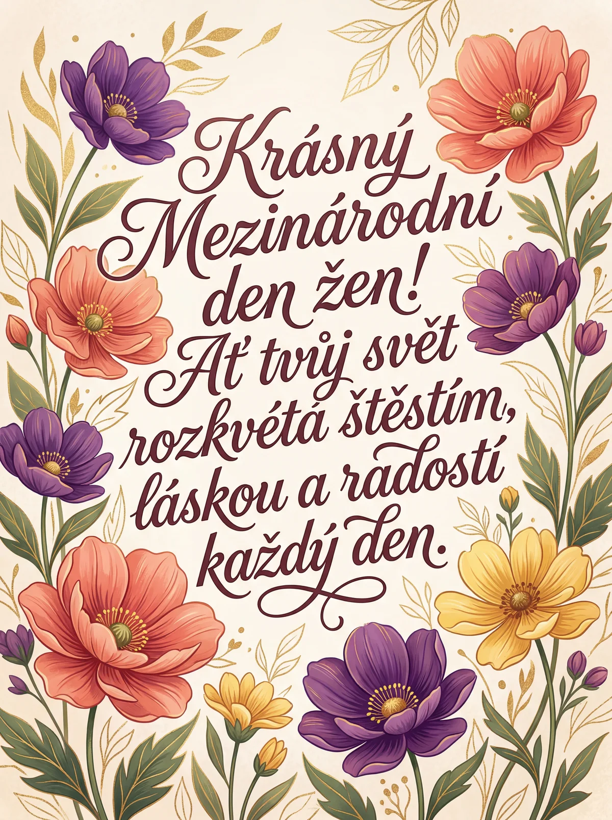 Přání k Mezinárodnímu dni žen