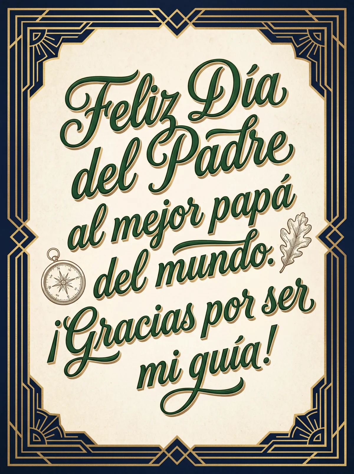 Feliz Día del Padre al mejor papá del mundo