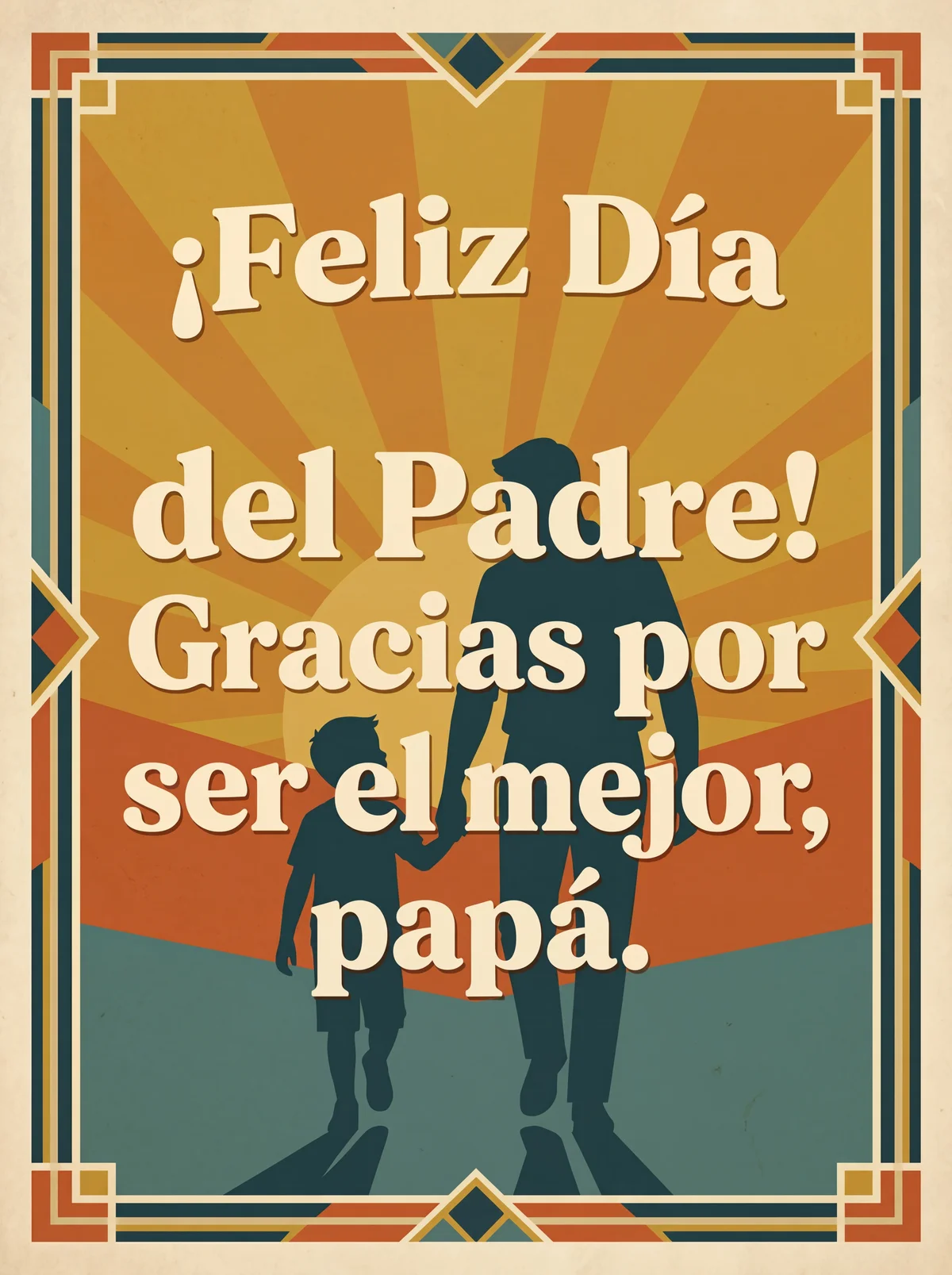 Feliz Día del Padre, papá. ¡Eres el mejor!