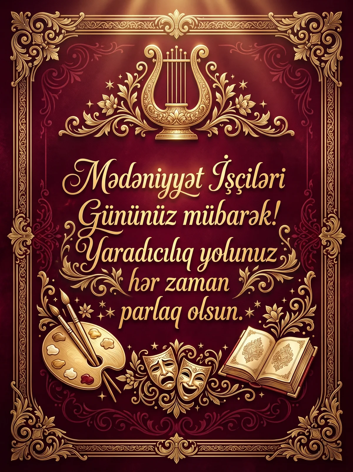 Mədəniyyət İşçiləri Günü münasibətilə təbrik