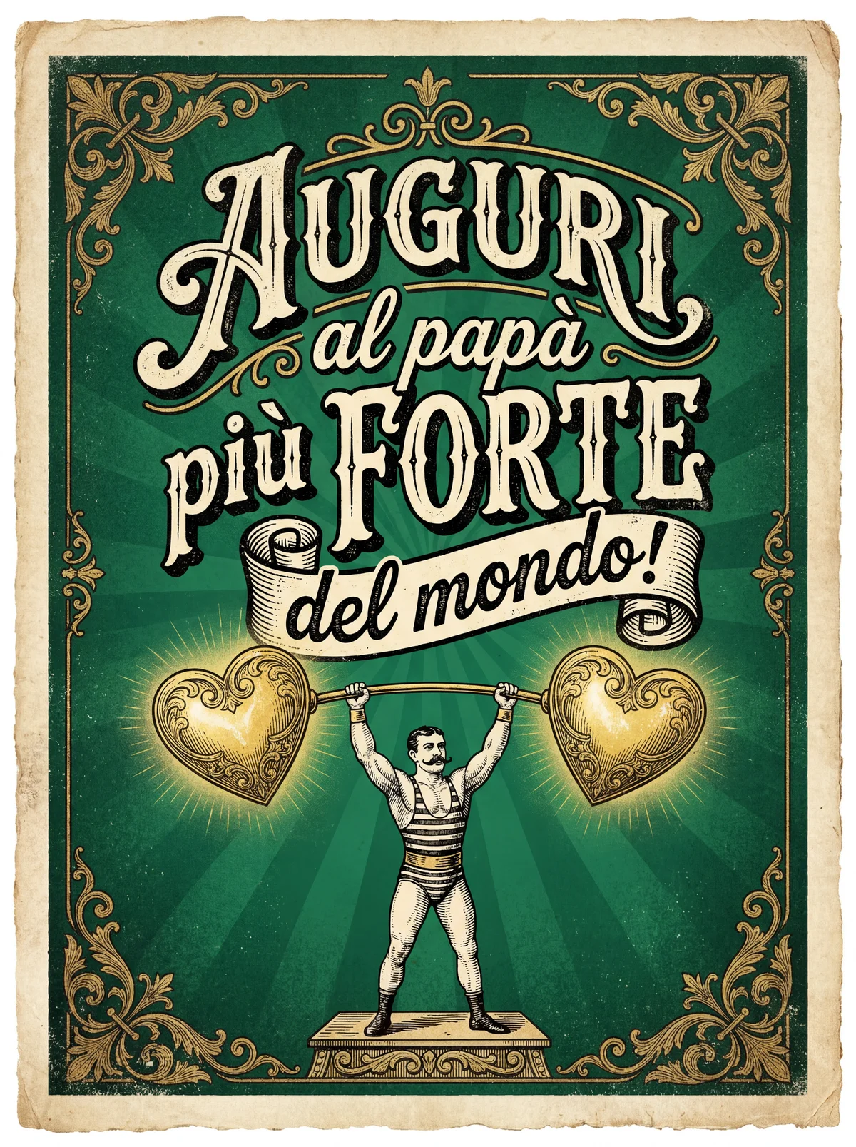 Auguri al papà più forte del mondo per la Festa del papà!