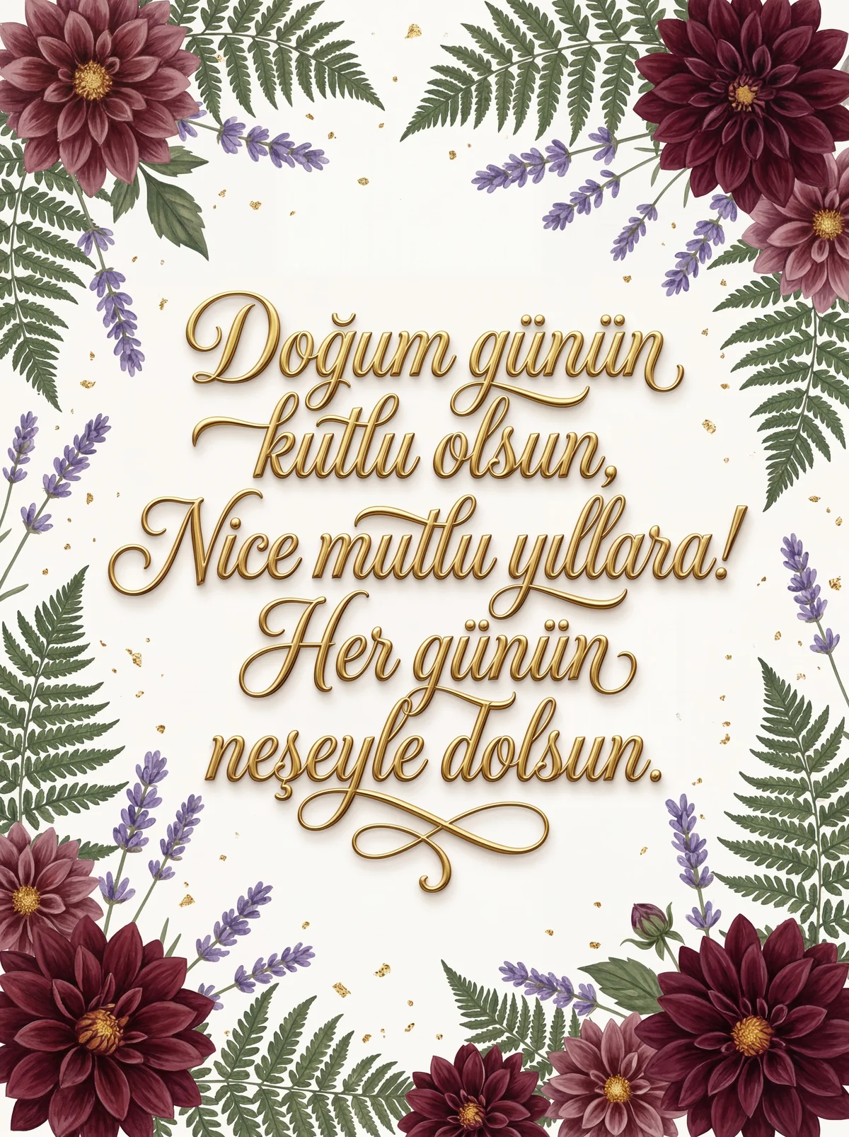 Doğum günün kutlu olsun, nice mutlu yıllara!