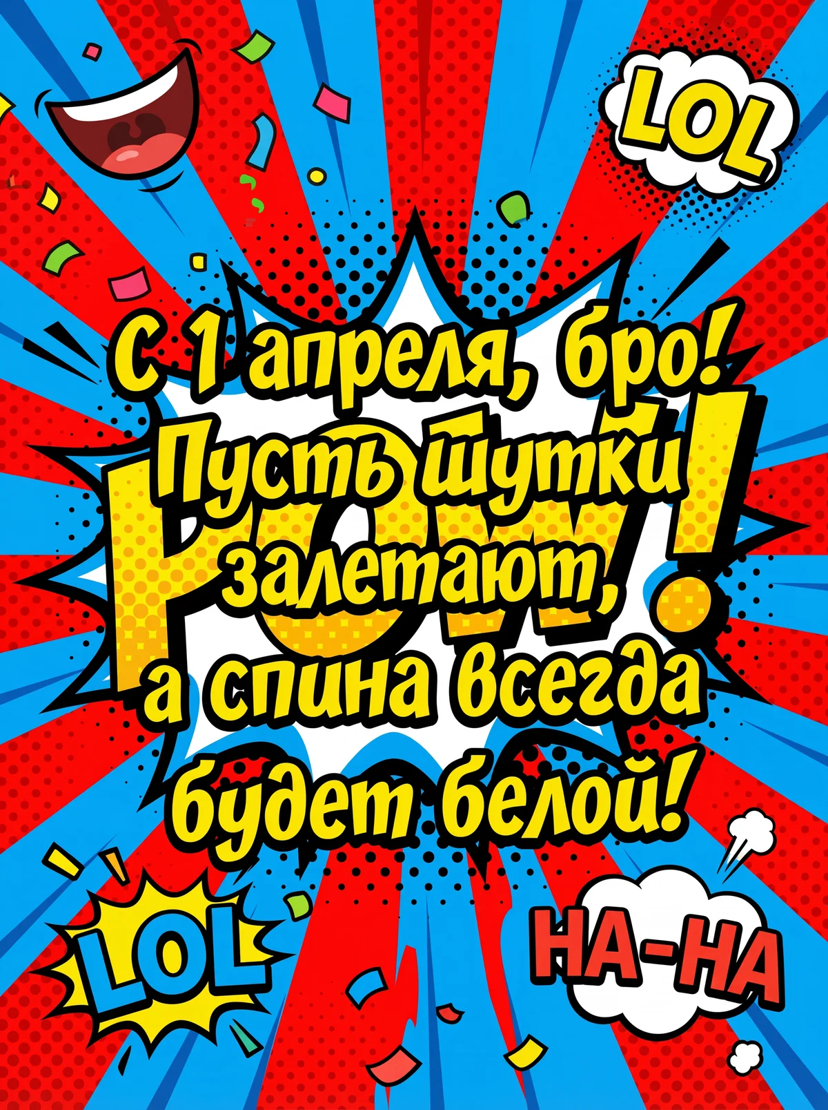 поздравление другу с Днем смеха