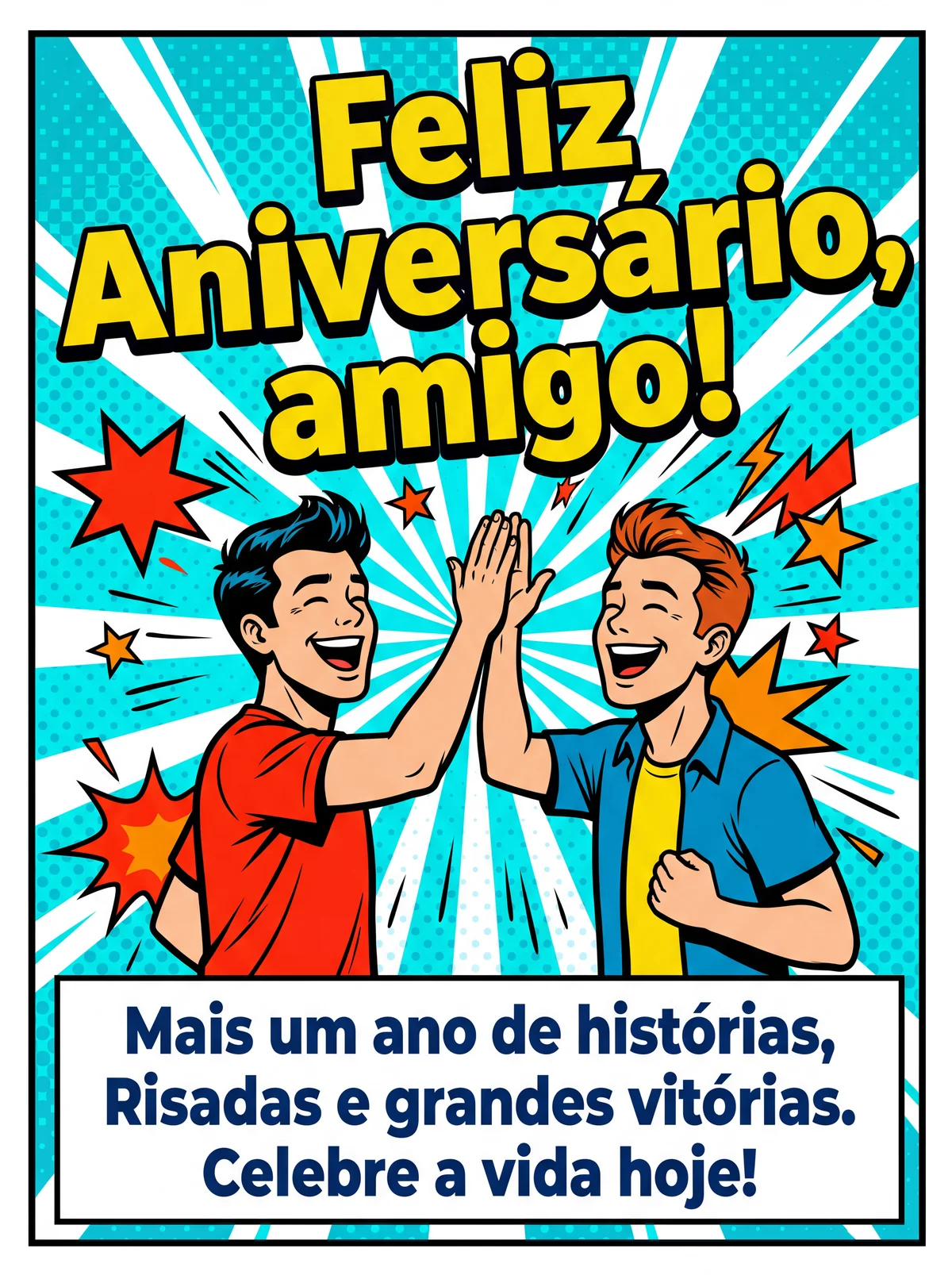 cartão de aniversário para amigo