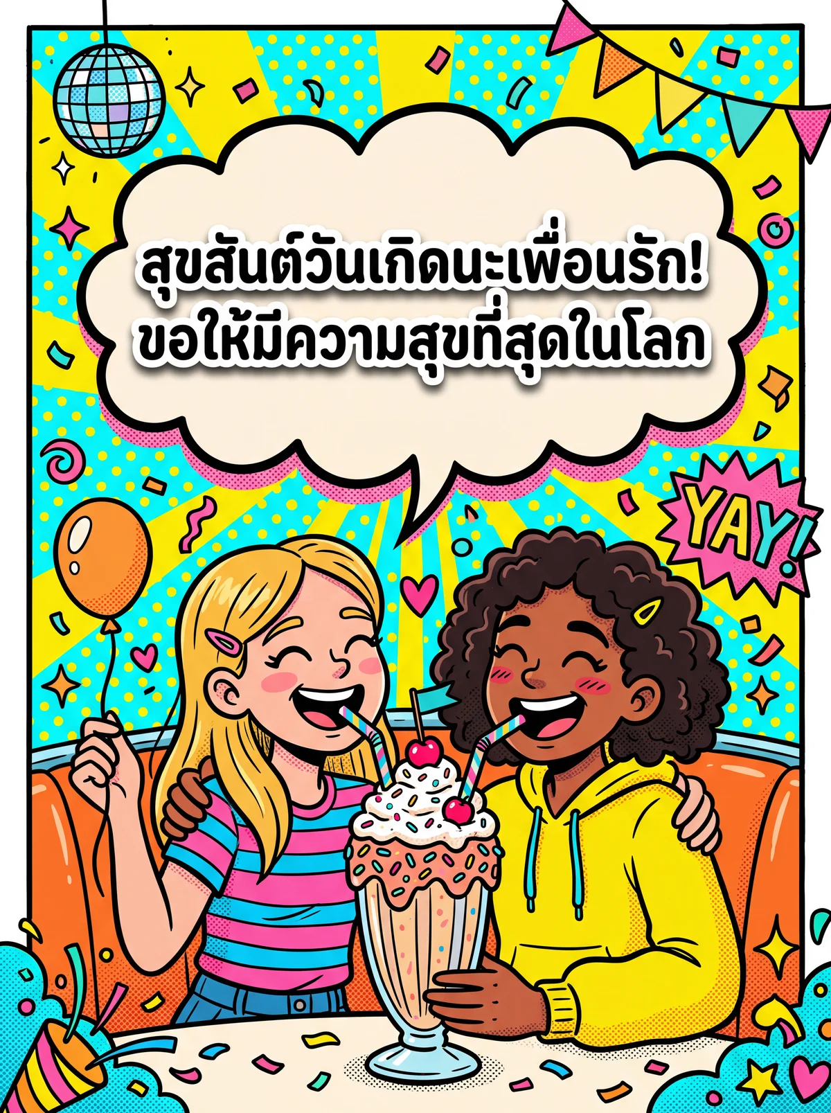 ข้อความอวยพรวันเกิดสั้นๆ สำหรับเพื่อนรัก