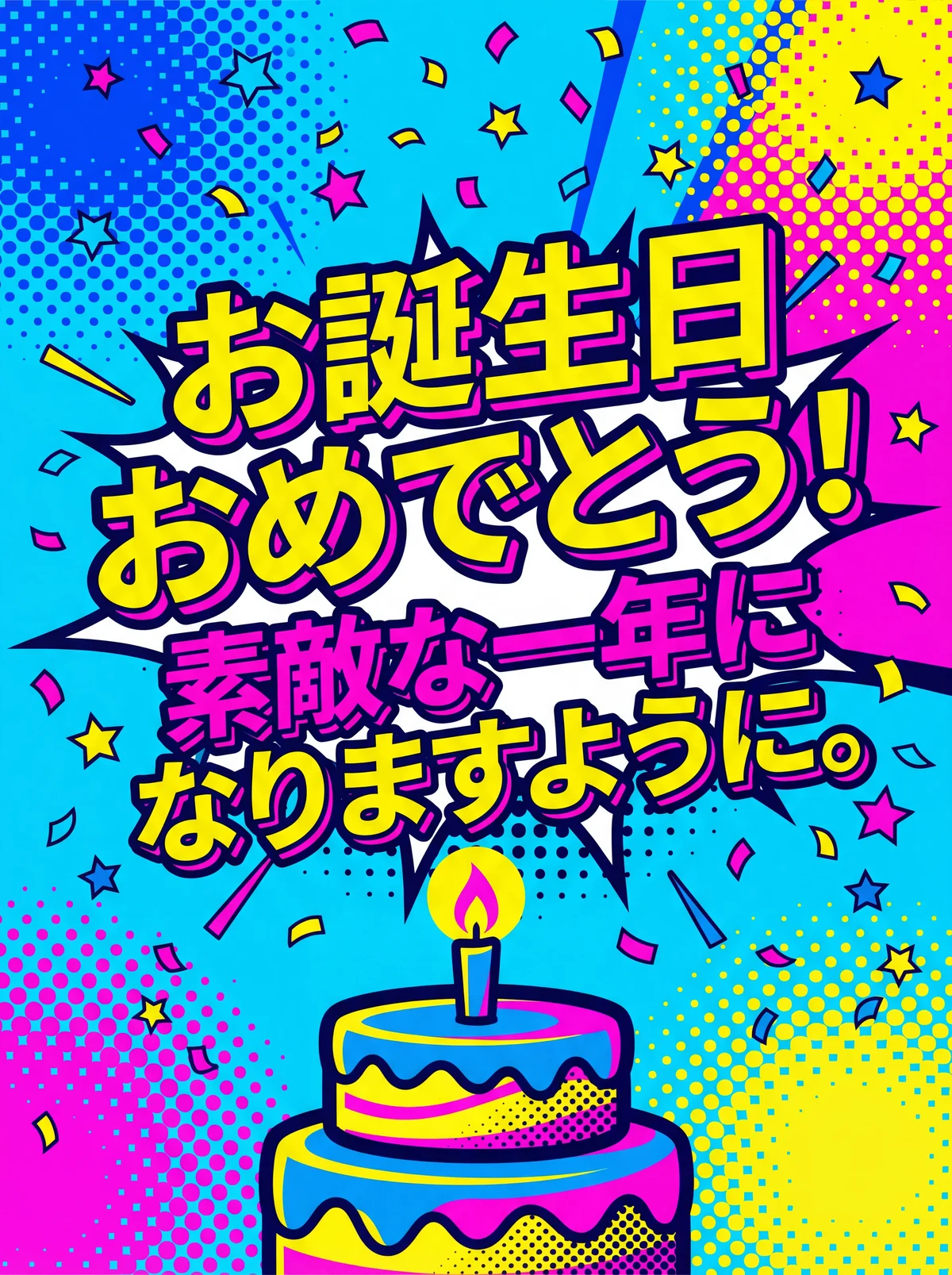 友達への誕生日カード