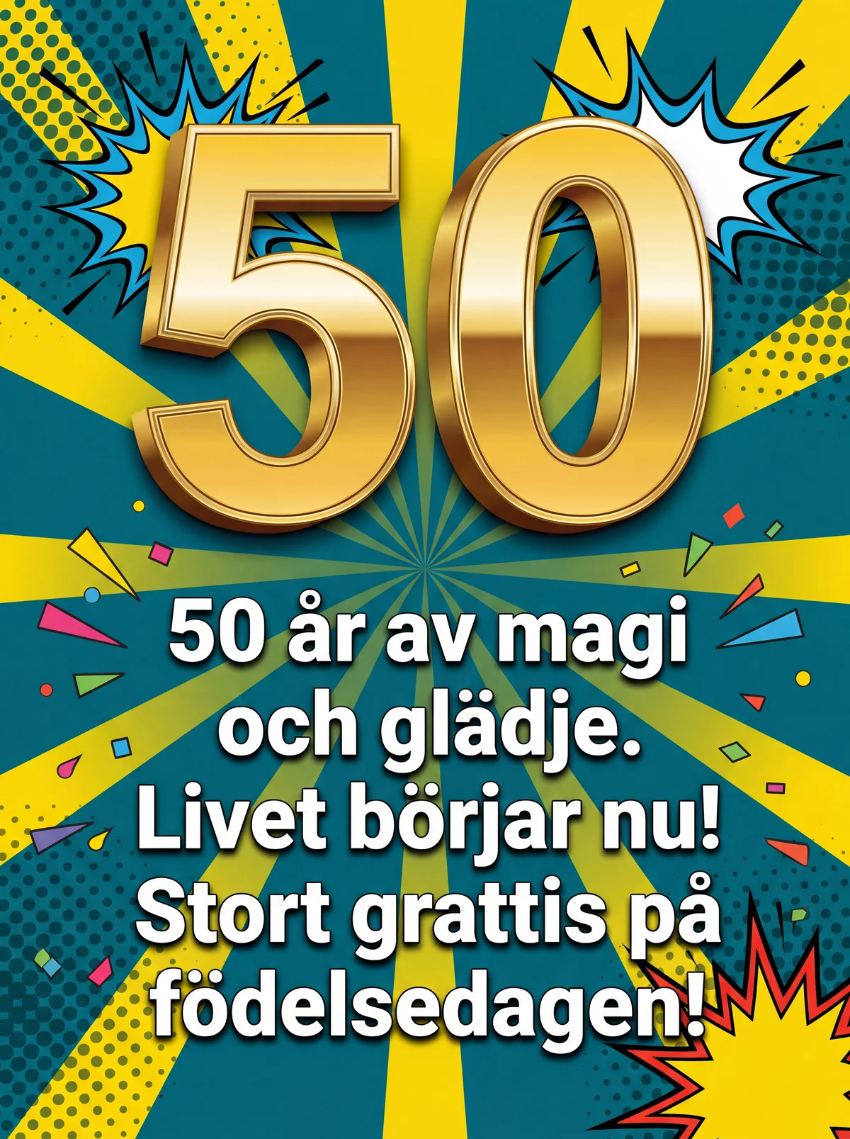 grattis på födelsedagen text till 50-åring