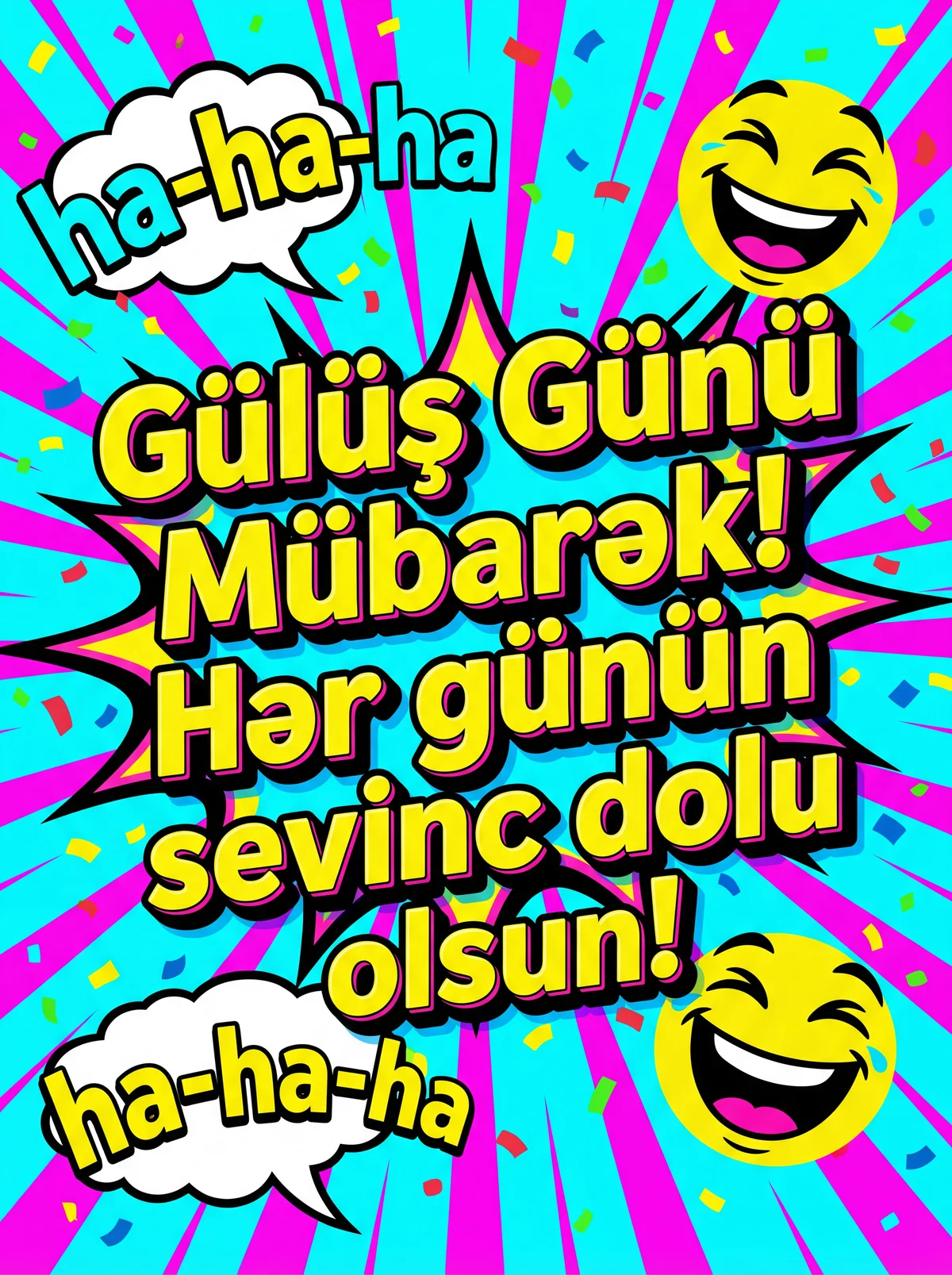 1 Aprel - Gülüş Günü münasibətilə təbrik