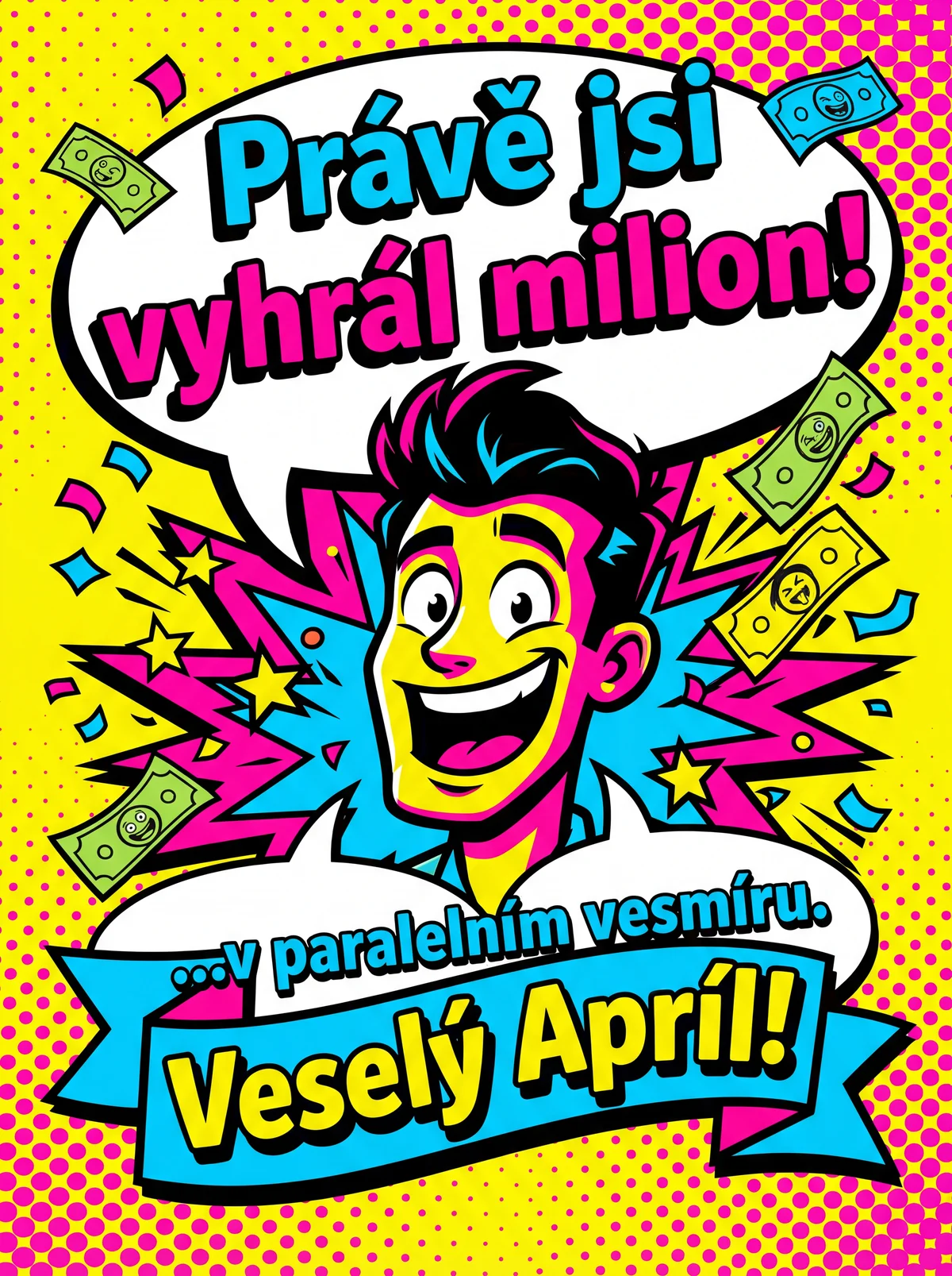 Aprílové přání pro kamaráda s vtipným textem