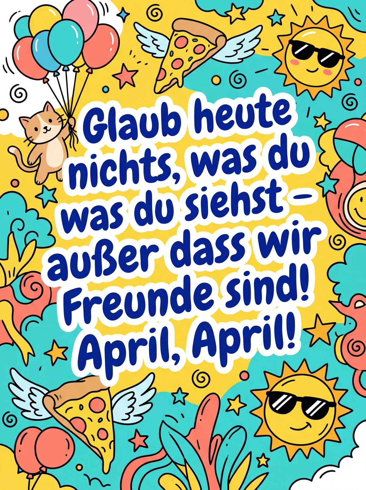 Aprilscherz-Karte für einen Freund