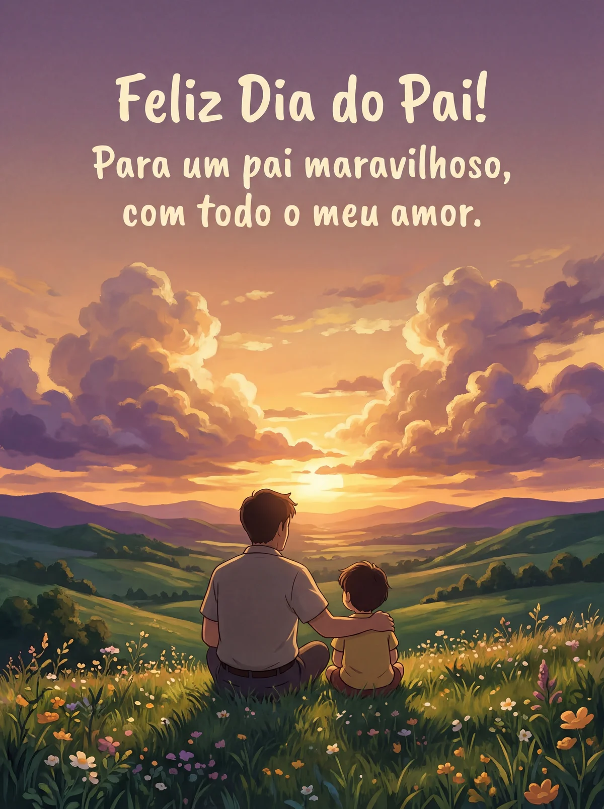 Mensagem de feliz Dia do Pai para um pai maravilhoso