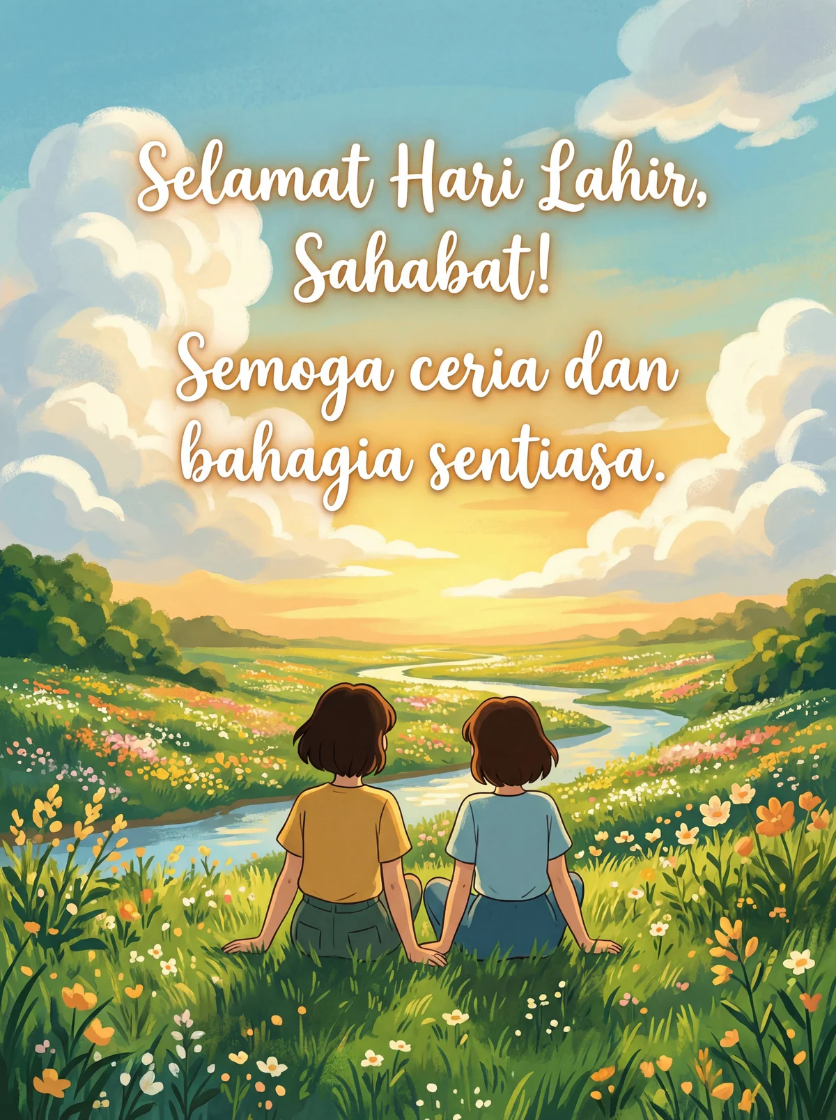Ucapan selamat hari lahir untuk sahabat karib.
